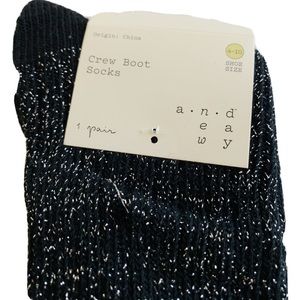 Woman Crew Boot Socks Size 4-10